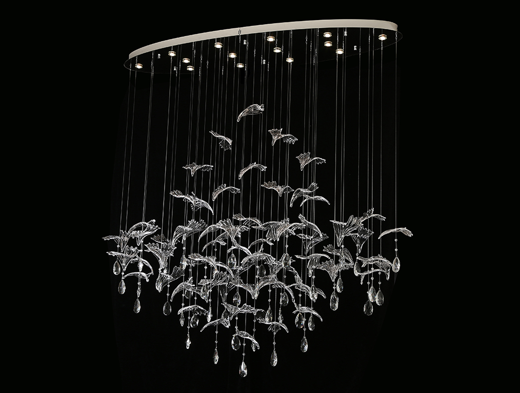 Подвесная люстра Newport VERONA 8220/140 С oval chrome_NP