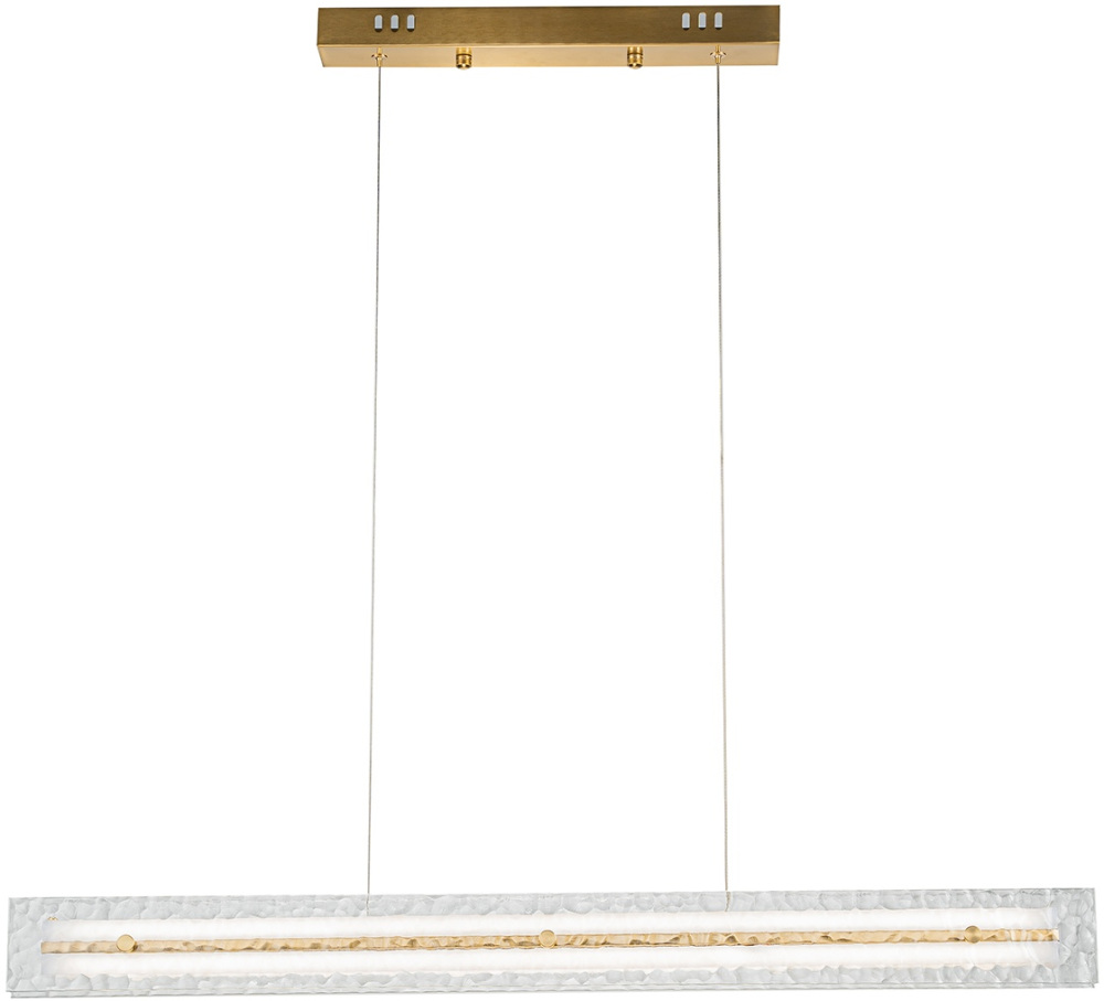 Подвесная люстра с пультом светодиодная (14018/1PL Brass) Indigo V000088L