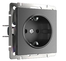 Розетка с заземлением и шторками Werkel a063104_WR
