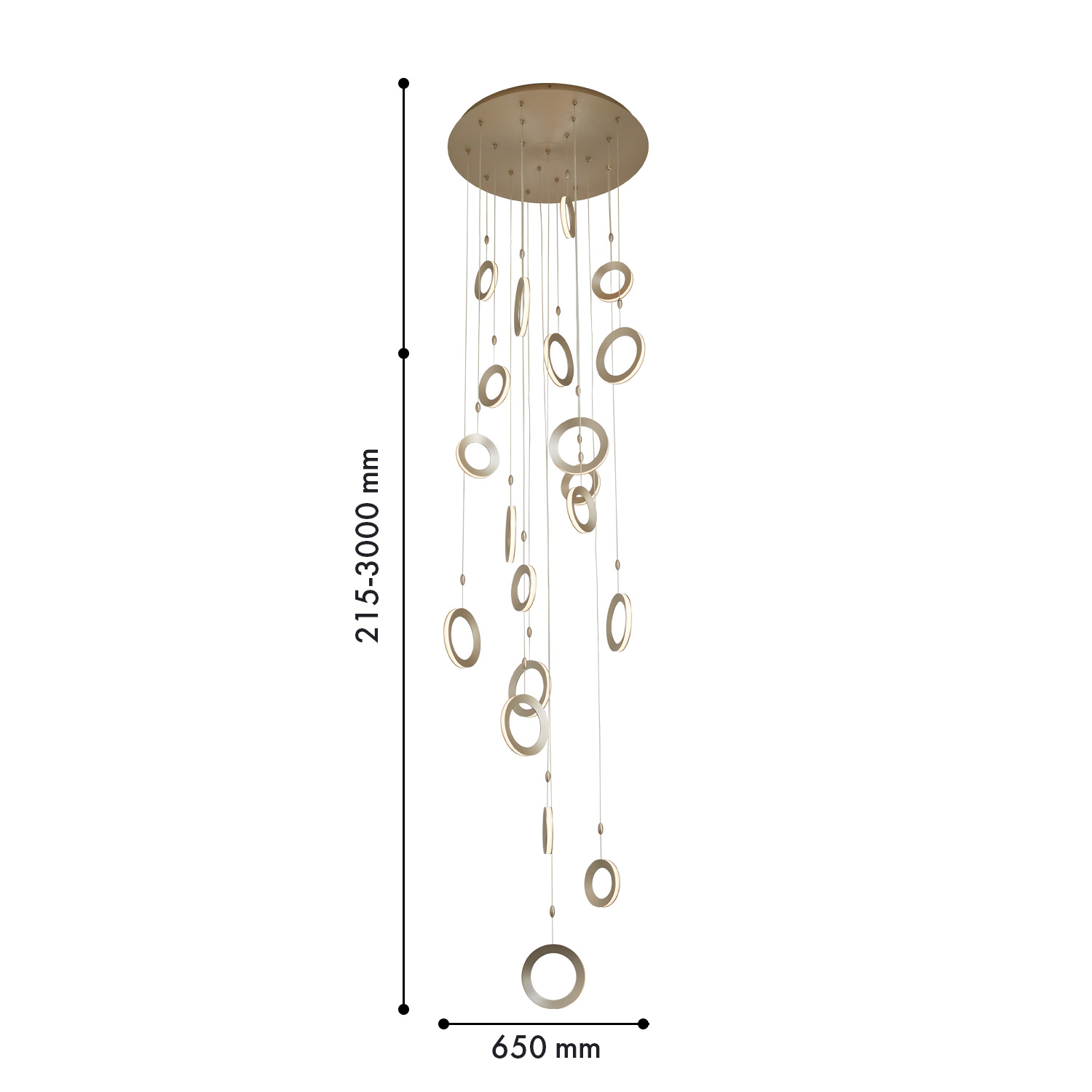 Потолочная люстра на штанге Favourite Imma 4322-20P