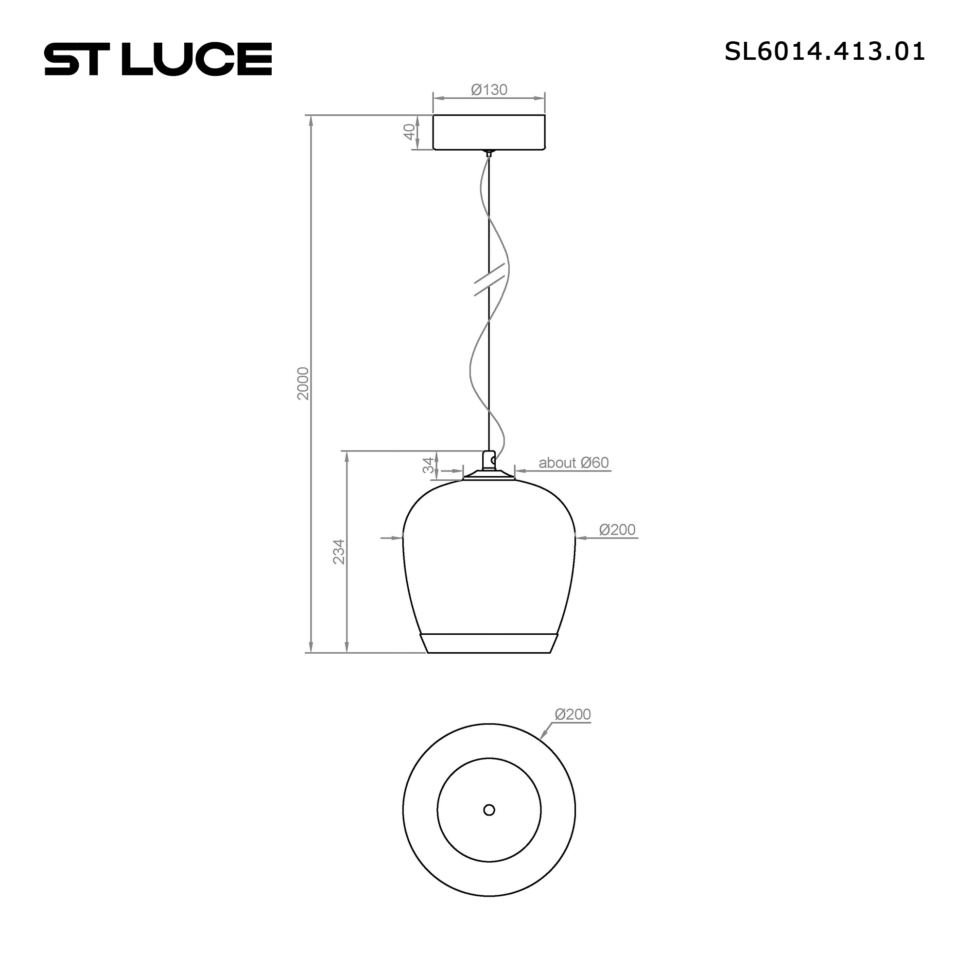 Подвесной светильник ST Luce RIPPLE SL6014.413.01