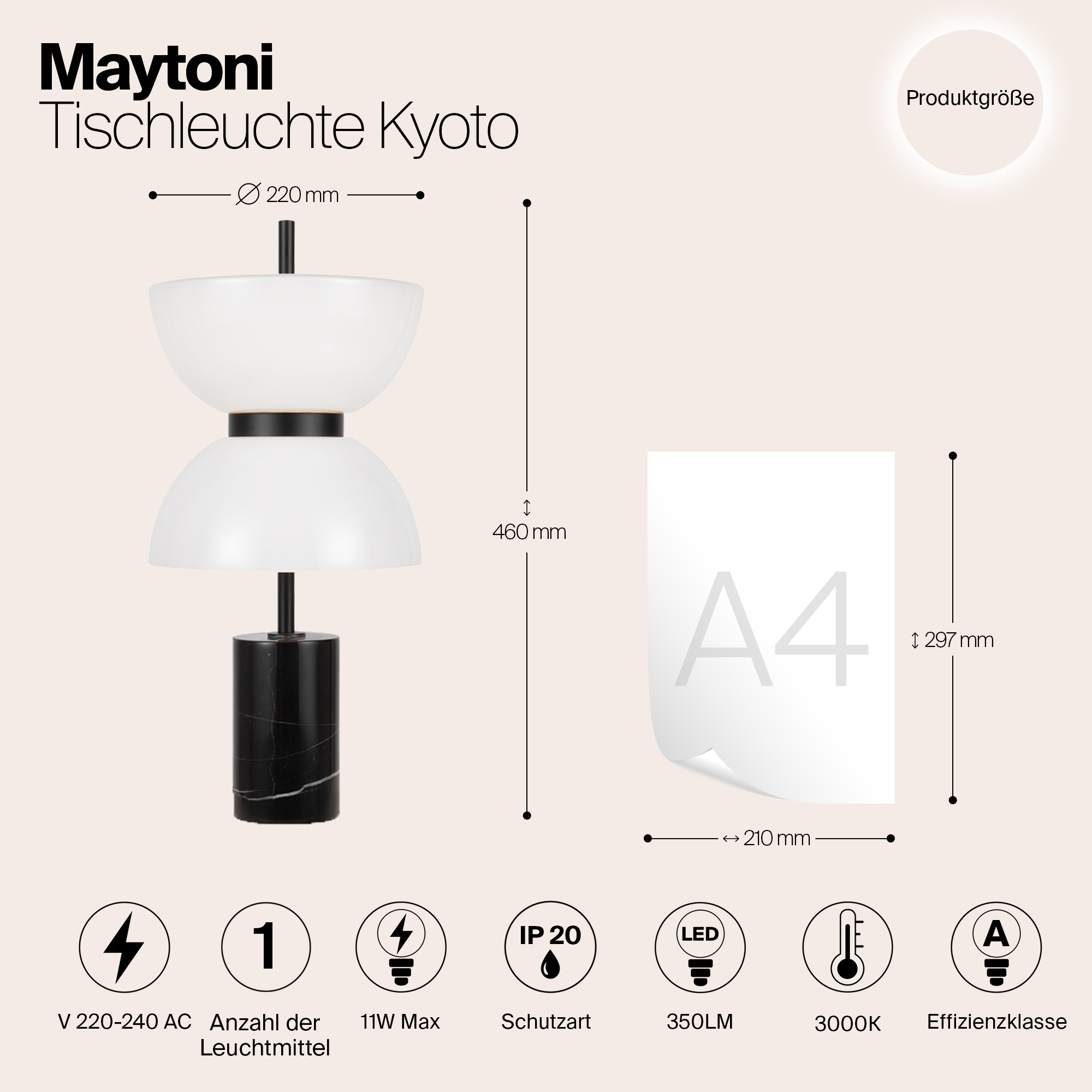 Настольная лампа Maytoni Memory MOD178TL-L11B3K_MY