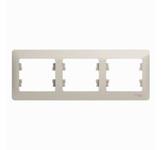 Рамка на 3 поста (молочный) Systeme Electric GSL000903