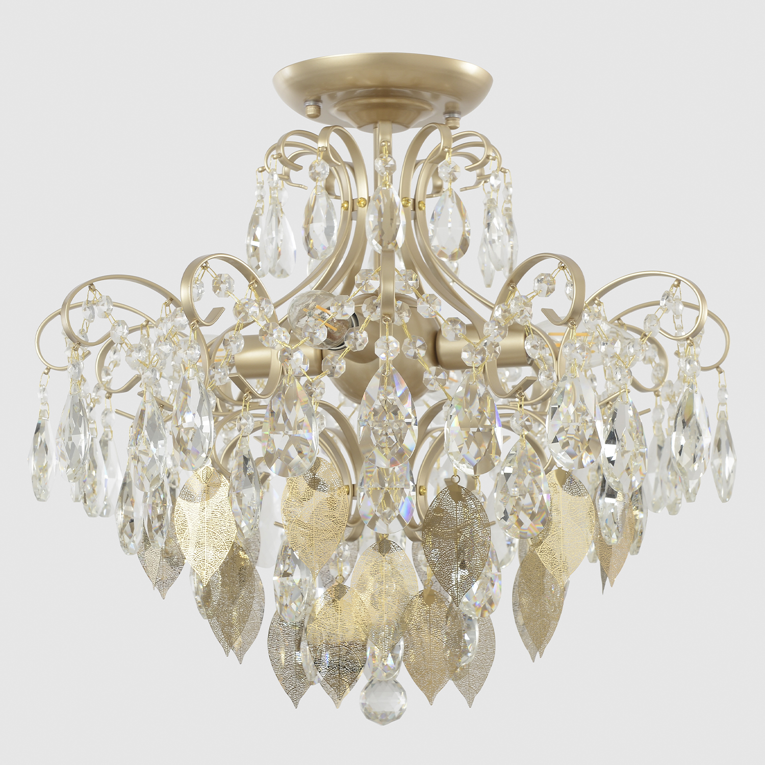 Потолочная люстра Crystal Lux ESMIRALDA PL4 GOLD_CR