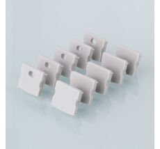 Комплект заглушек для накладного алюминиевого профиля светодиодной ленты (10 пар) ZLL-2-ALP001-R a029097_ES