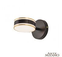 Настенный светильник Arte Milano Ferrara 277599/1B BK/GD