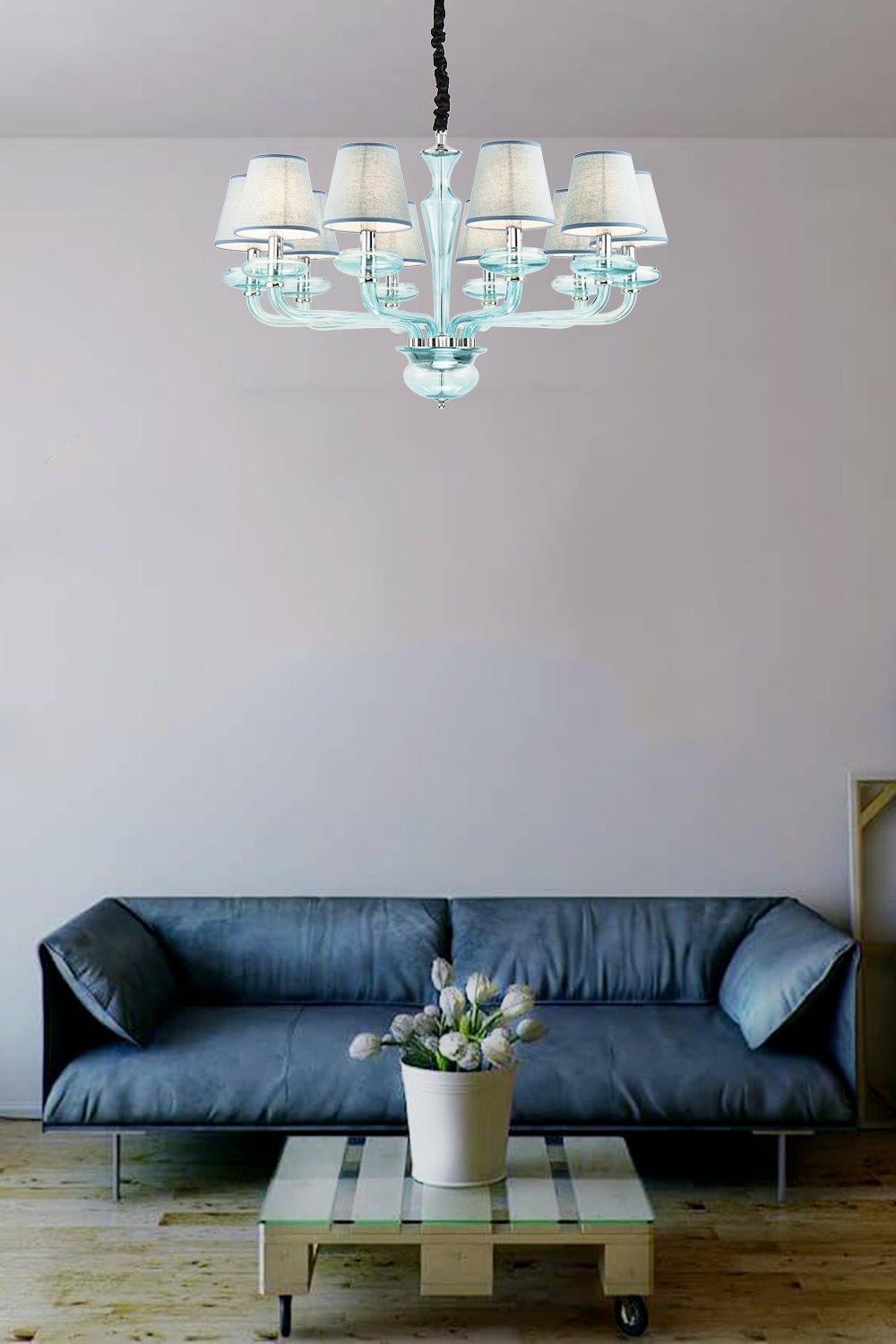 Подвесная люстра Lucia Tucci ASHANTI ASHANTI 1260.10 blue