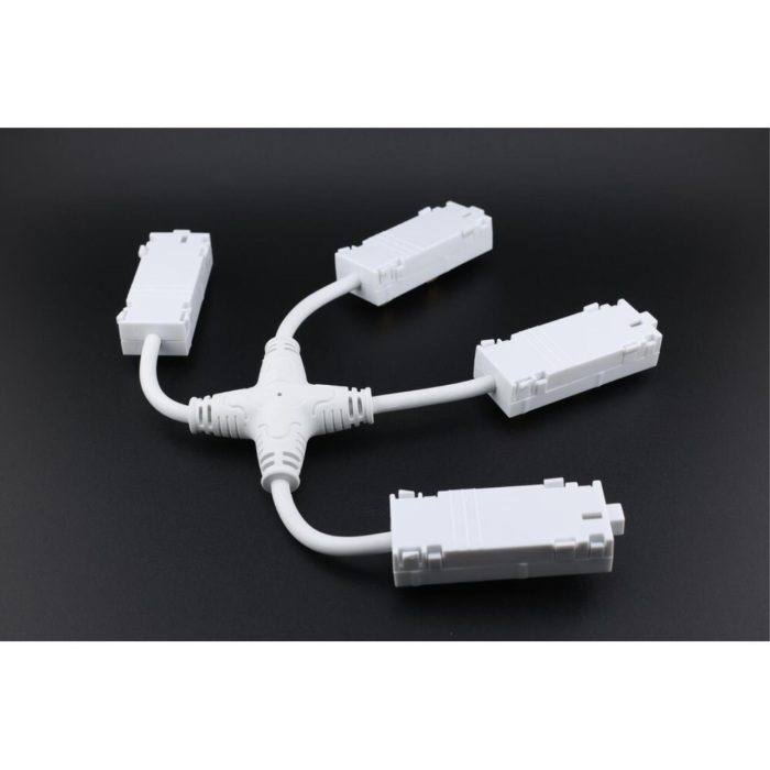 Трековый коннектор питания Х-образный Aployt APL.0280.10.05