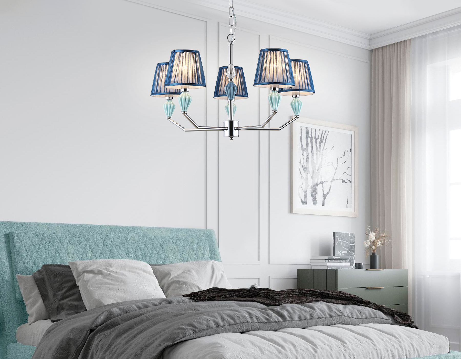 Подвесная люстра Ambrella Light HIGH LIGHT Ceramo Classic LH75061_AMB