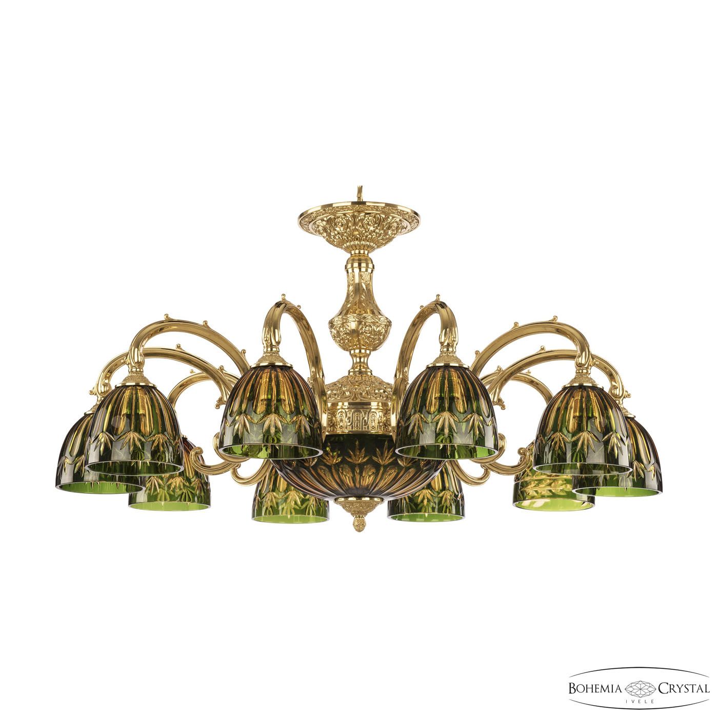 

Хрустальная люстра Bohemia Ivele 72209P/10/250 G P1 D Amber-Green/H-1I, 72209P/10/250 G P1 D Amber-Green/H-1I