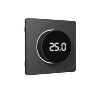 Лицевая панель ALFA для терморегулятора теплого пола с цифровым дисплеем QUANT Ambrella Volt AP9058_AMB