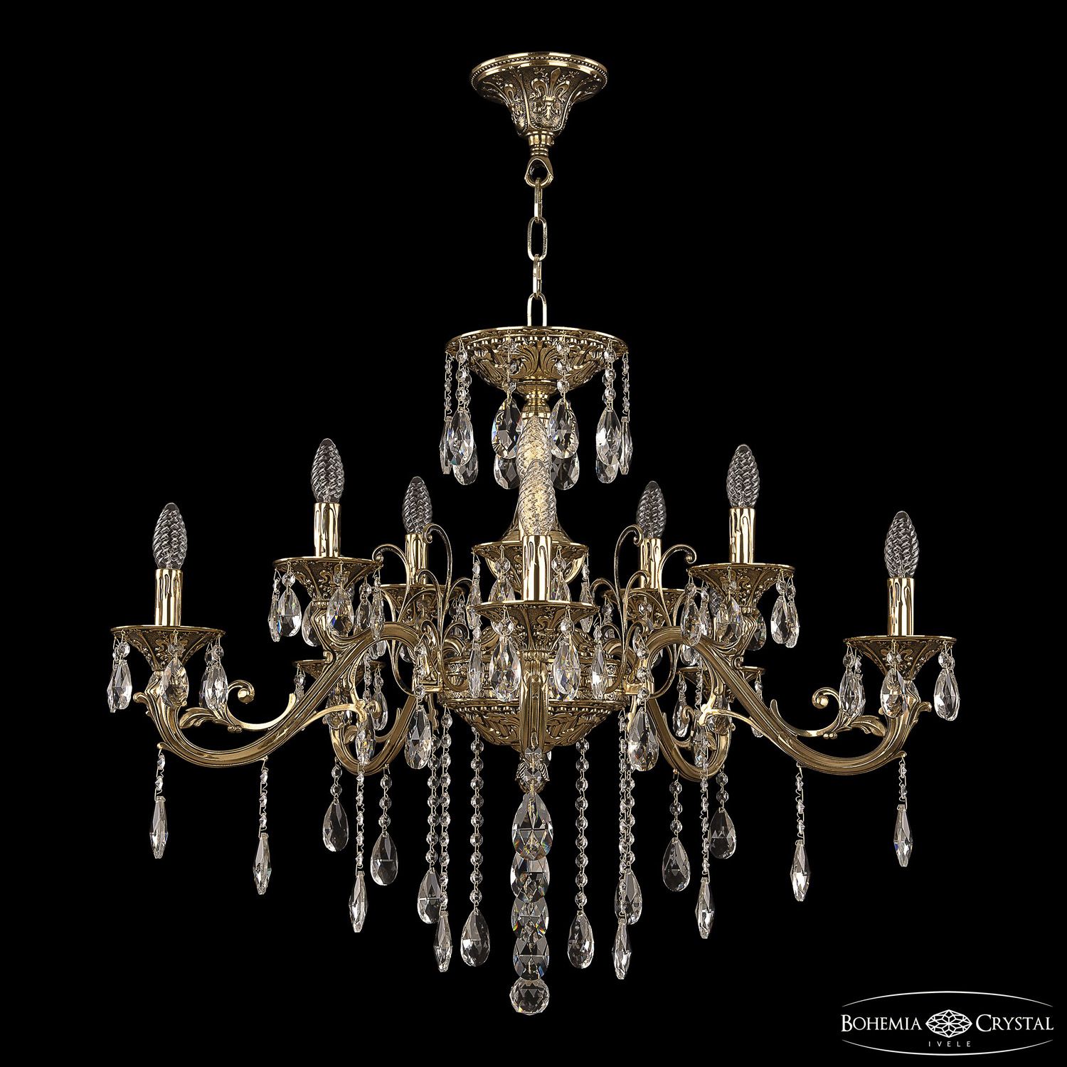 

Хрустальная люстра Bohemia Ivele Crystal 70123/10/320 B GB U1, 70123/10/320 B GB U1
