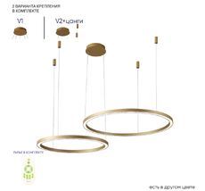 Подвесная люстра Crystal Lux FORTUNA FORTUNA SP123W LED GOLD_CR