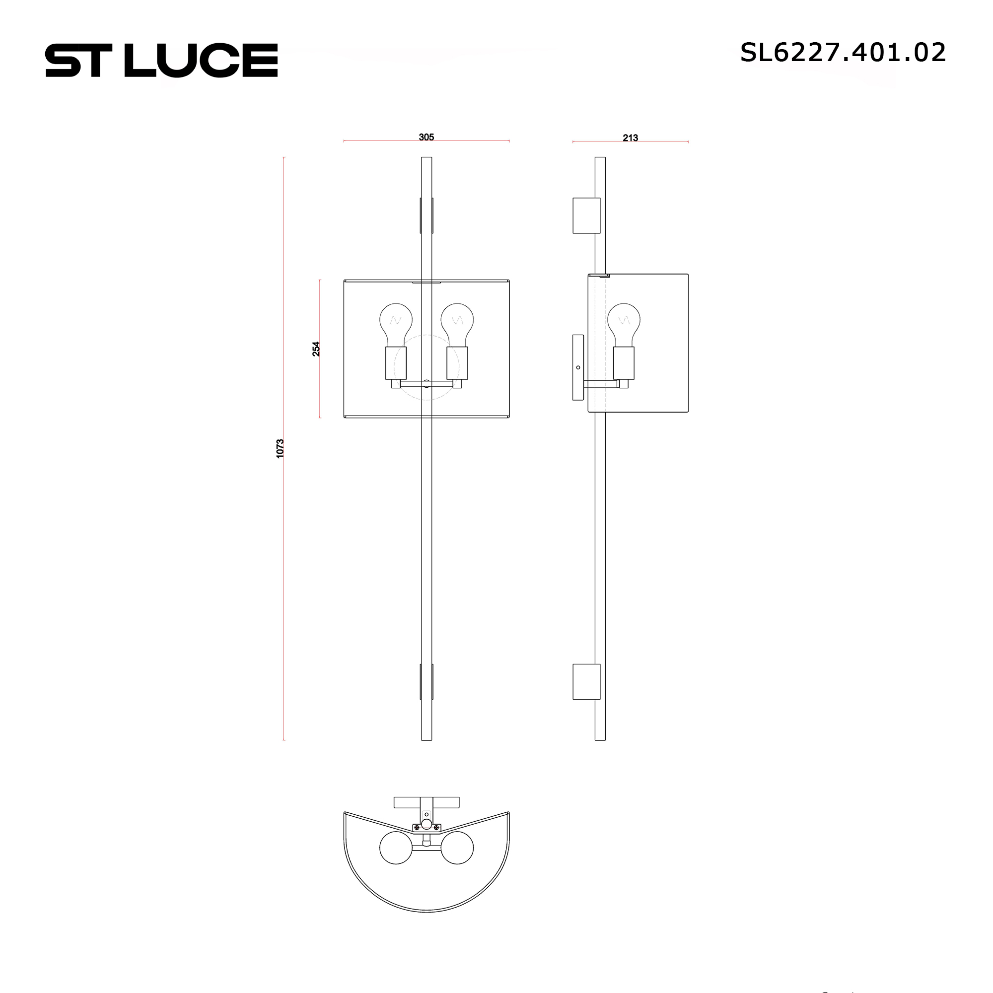 Настенный светильник ST LUCE ALFA SL6227.401.02