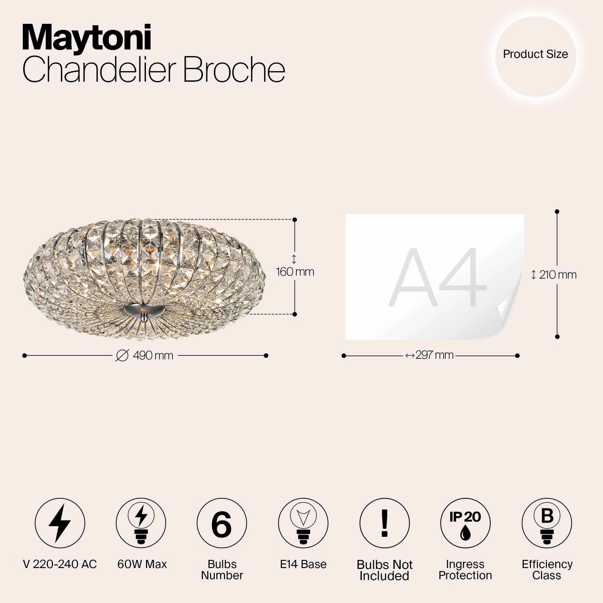Хрустальная люстра Maytoni DIA902-06-N_MY