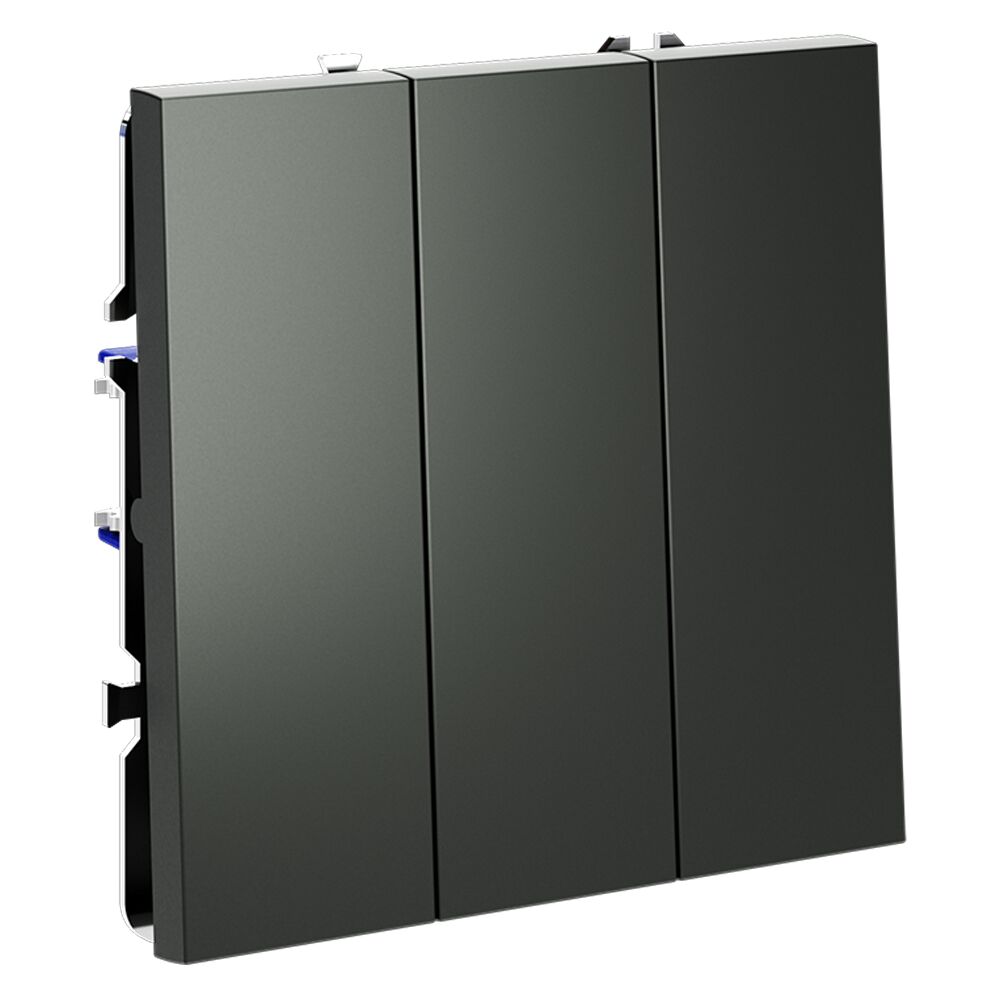 Выключатель встраиваемый VOLTUM S70 трехклавишный 10А VLS030106