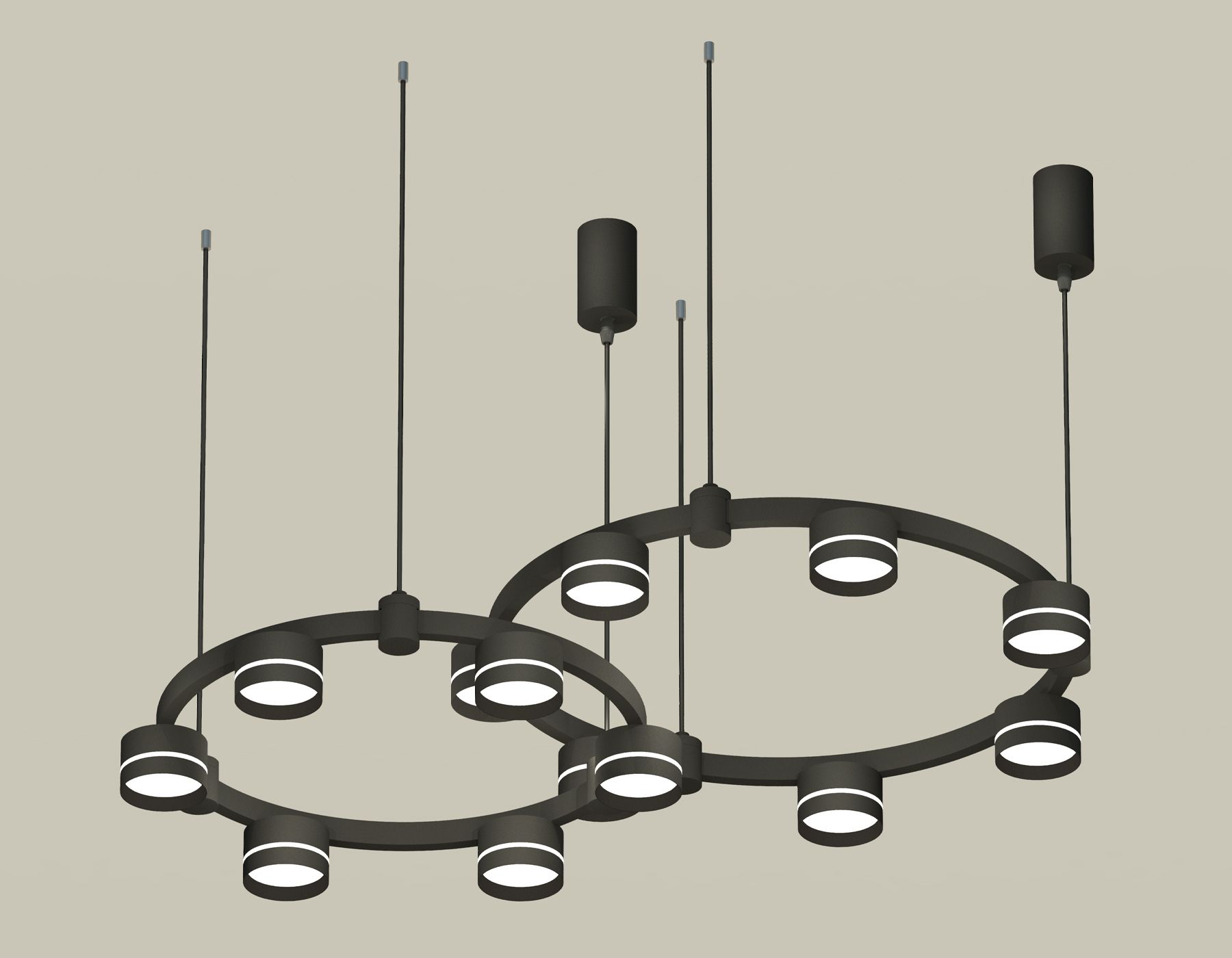 Подвесная люстра Ambrella light Techno Ring с акрилом Traditional DIY XR92091005_AMB