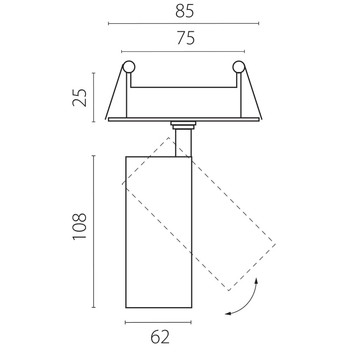 Спот Lightstrar Alta Base A5136RS_LS