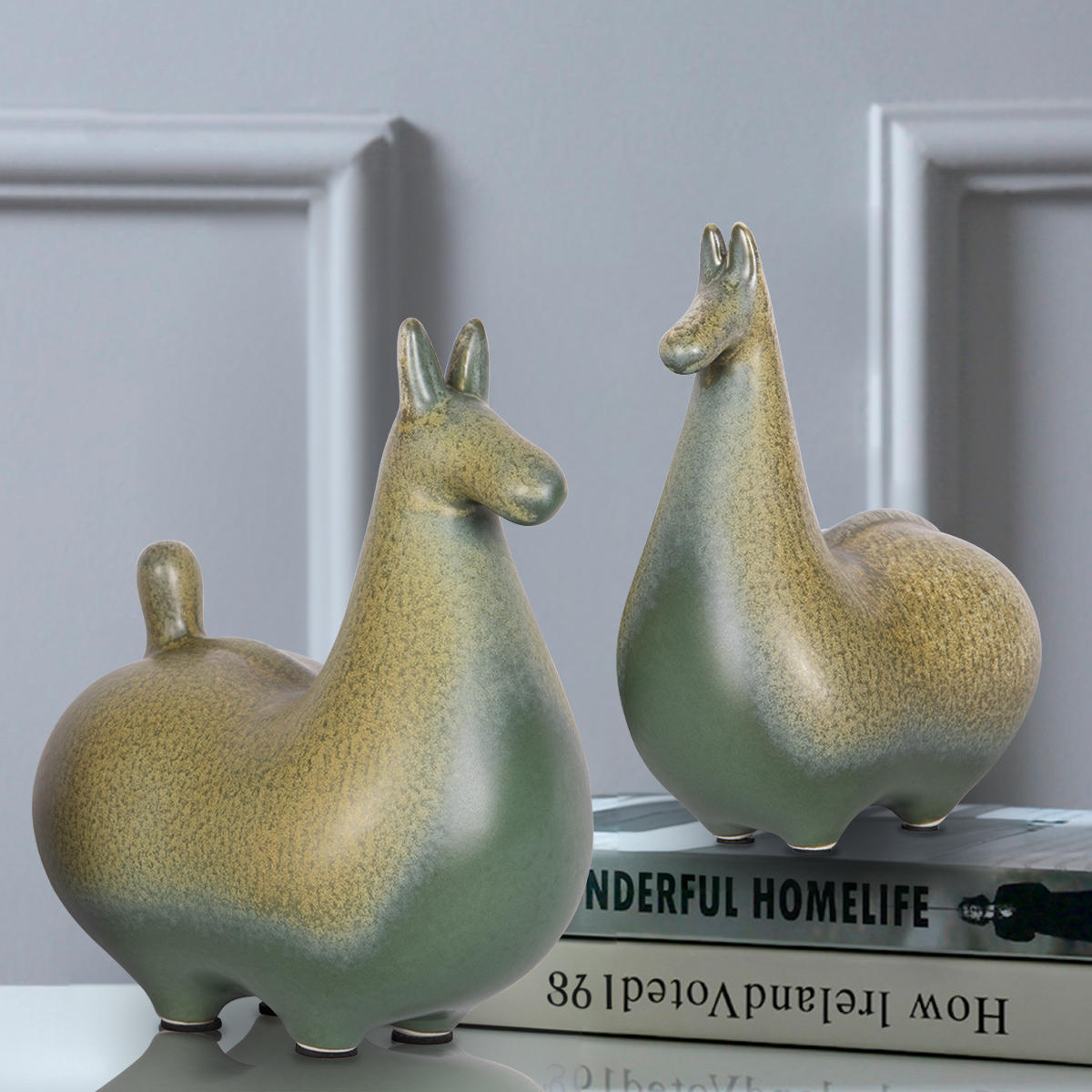 Статуэтка Конь Лошадь LOFT IT Horse 10283 Green (2 pcs)_LF