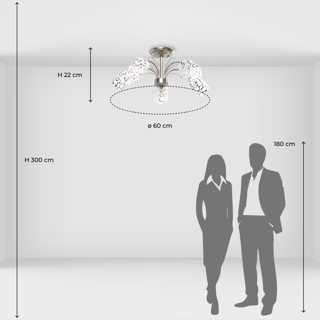 Потолочная люстра De Markt Олимпия 261019505_MW