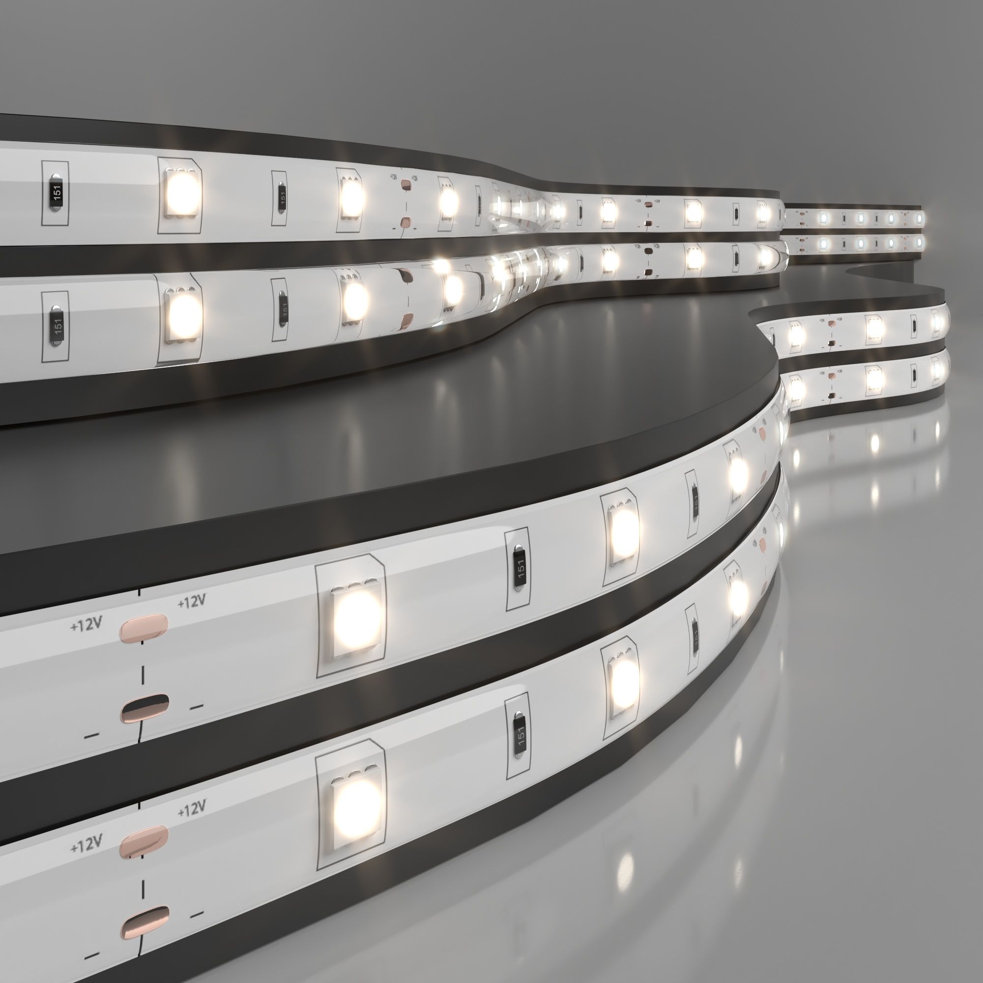 Лента светодиодная 12V 7,2W 30Led 5050 IP65 дневной белый, 5м a050584_ES
