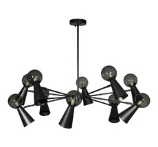 Подвесная люстра Loft IT Halley 10046/10 Black_LF