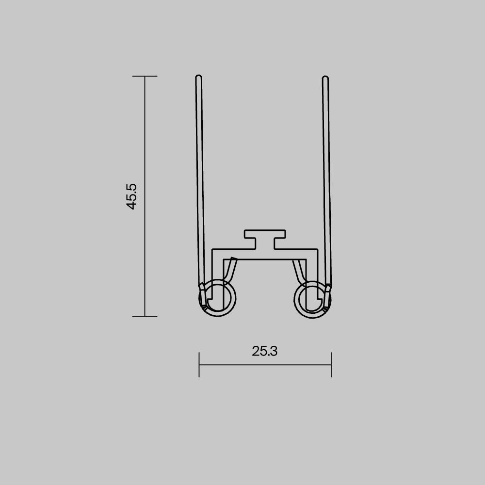 Комплект креплений (для профиля 35?42) 4 шт., ALM-3542-MT 642055 Maytoni 642055_MY