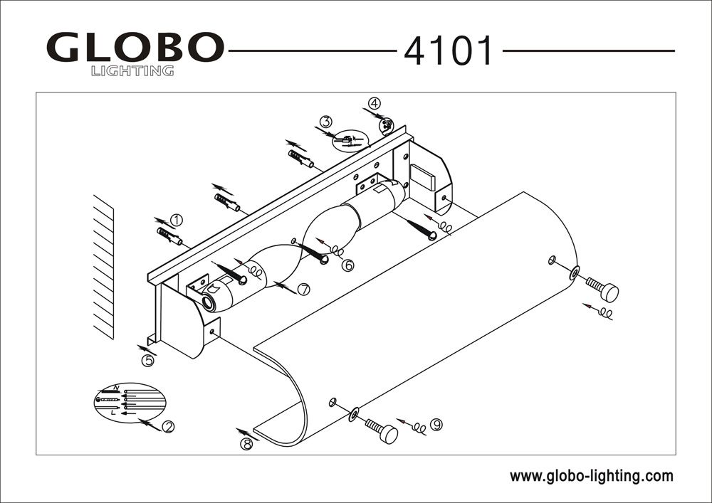 Настенно-потолочный светильник Globo Line 4101_GL