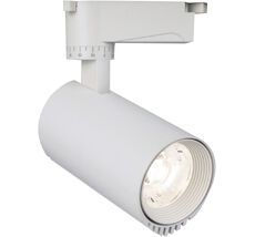 Трековый однофазный светильник светодиодный 220V 20031TRA/03 30W 4200K белый матовый Escada 20031TRA/03LED SWH_ESC
