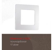 Рамка из поликарбоната на 1 пост Arte Milano 517.17-1.silver