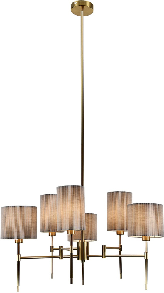 Потолочная люстра на штанге (13033/6R Brass) Indigo V000536