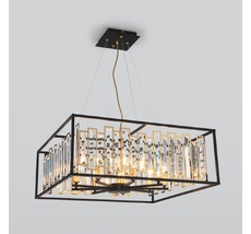 Подвесная люстра с пультом с реле хрустальная Bogate's 377/9 Smart_EU