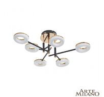 Потолочная люстра Arte Milano Ferrara 272999/6 BK/GD