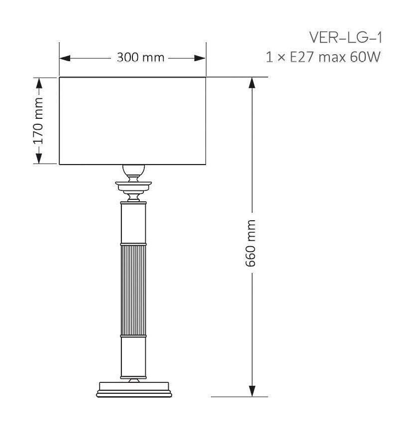Настольная лампа KUTEK MOOD Verde VER-LG-1(Z)