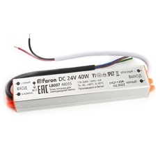 Трансформатор для светодиодной ленты IP67 40W 24V (драйвер) Feron 48055_FR