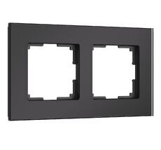 Рамка на 2 поста Senso (черный, стекло soft-touch) Werkel a064573_WR