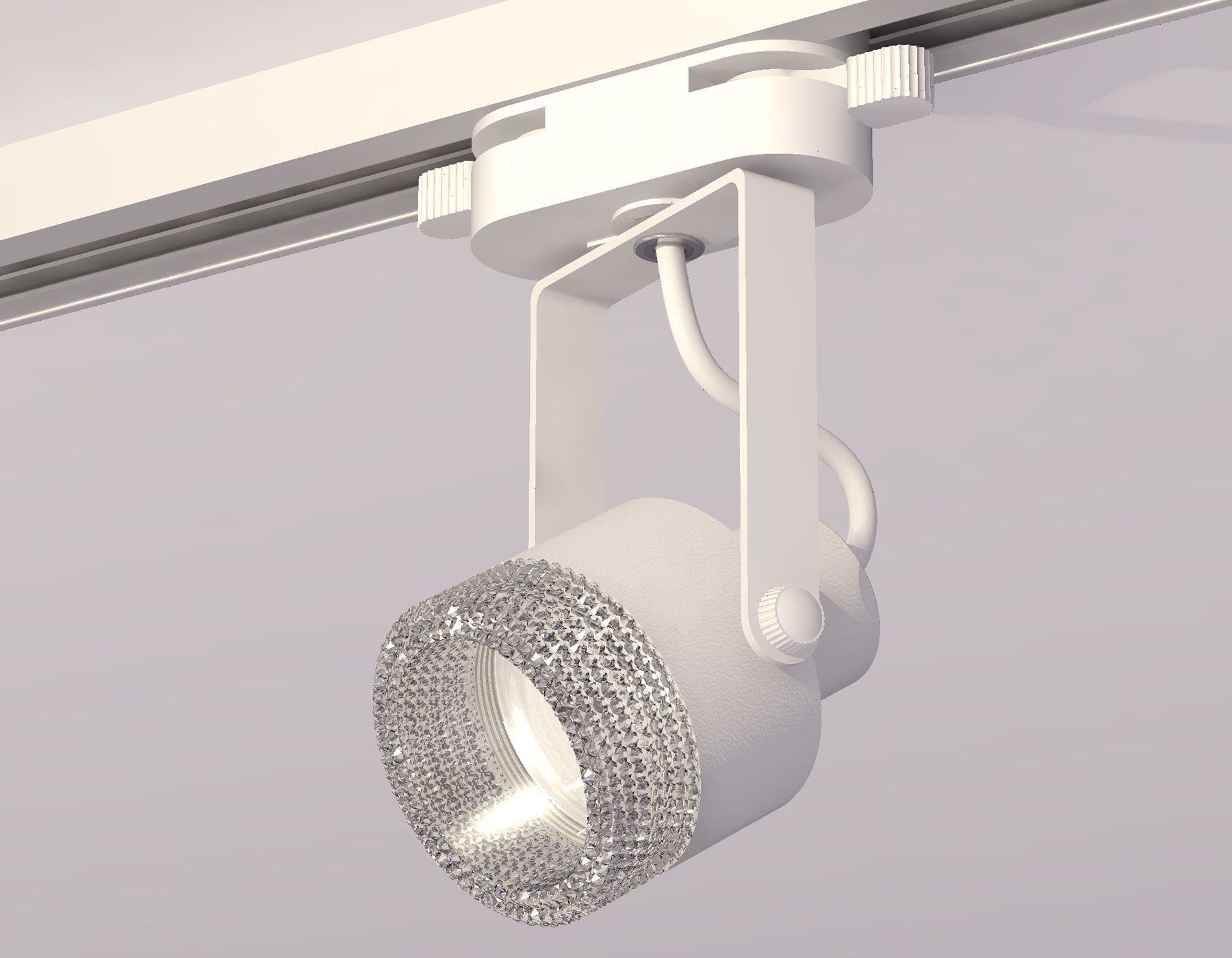 Комплект трекового однофазного светильника Ambrella light с композитным хрусталем Track System XT6601060_AMB