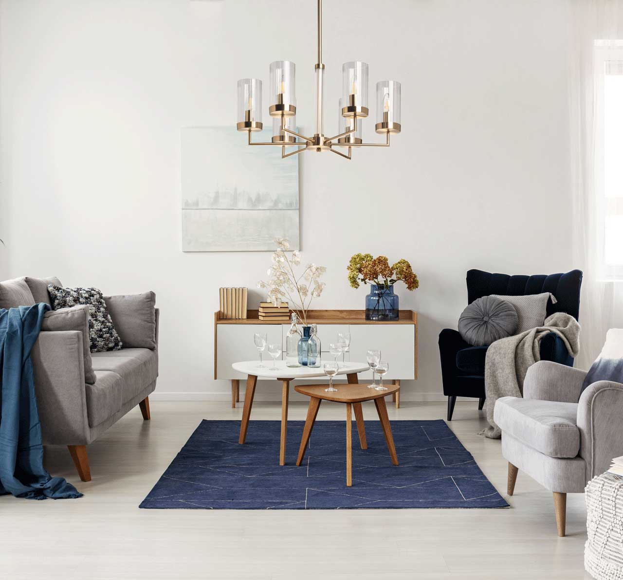 Подвесная люстра на штанге De City Каталина 361012506_MW