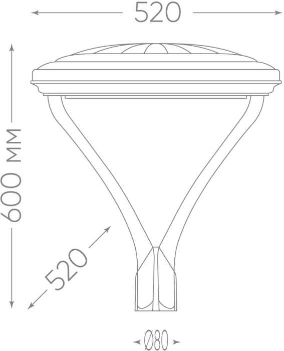 Уличный консольный светильник IP65 светодиодный Feron 48439_FR