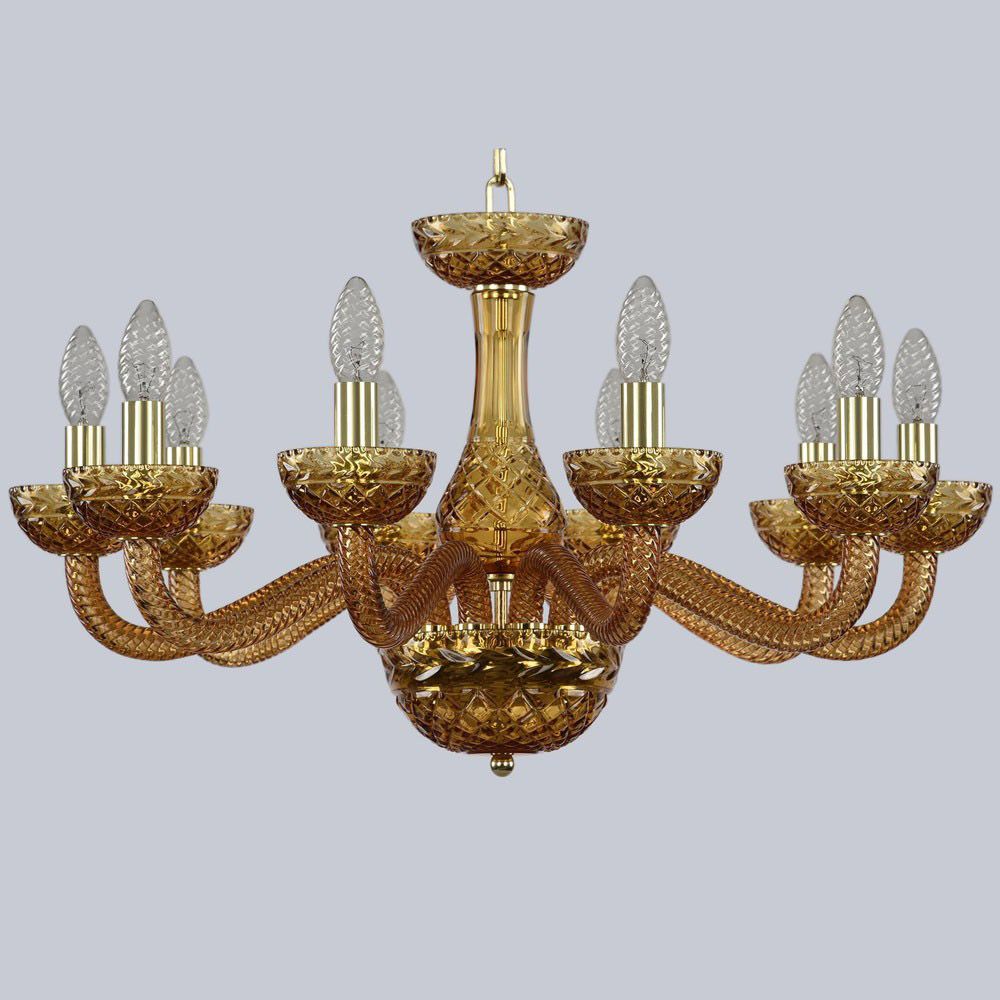 Подвесная люстра Bohemia Ivele Amber 1311/10/240 G Am/Amber/M-1F_BI