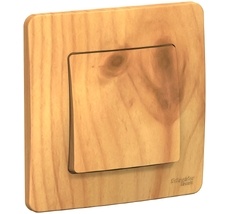 Выключатель встраиваемый одноклавишный (ясень) Systeme Electric BLNVS010605