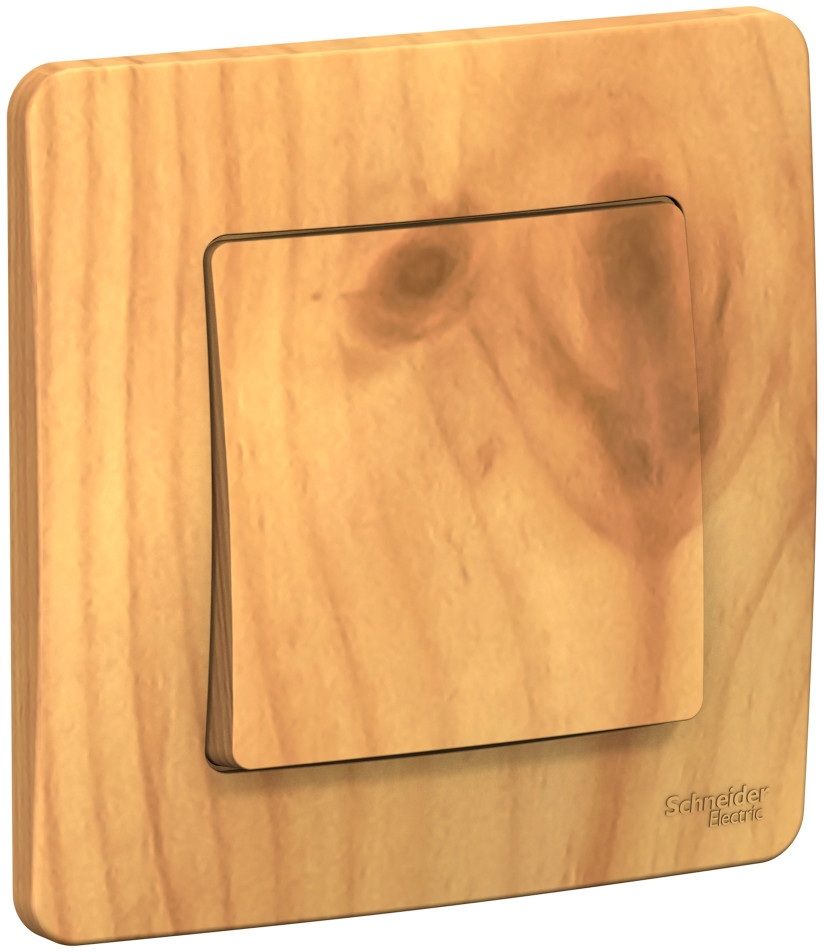 Выключатель встраиваемый одноклавишный (ясень) Systeme Electric BLNVS010605