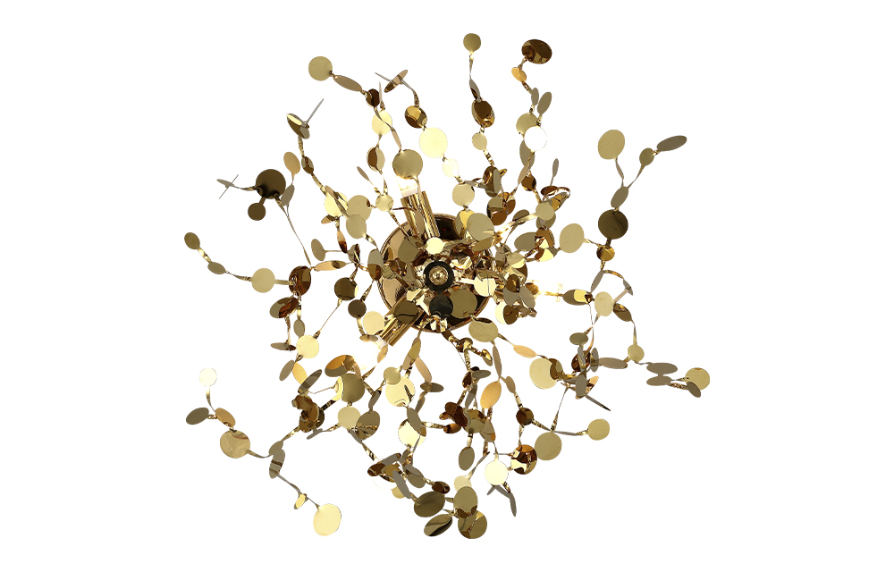 Настенный светильник Crystallux GARDEN GARDEN AP-PL3 D400 GOLD_CR