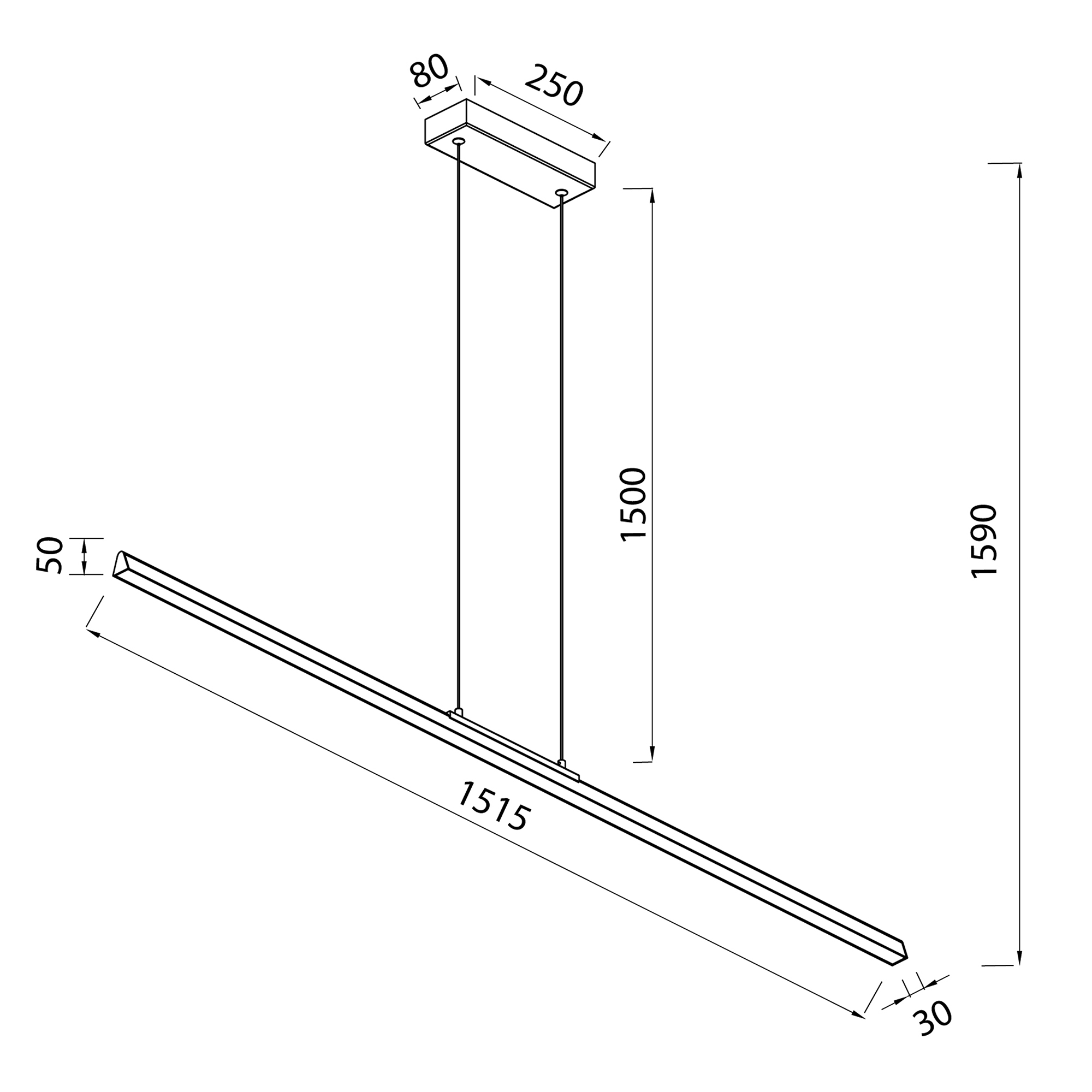 Подвесной светильник MANTRA LINEAL 8960_MN