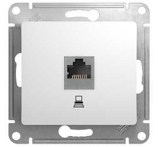 Розетка встраиваемая Ethernet RJ-45 (белый) Systeme Electric GSL000181K