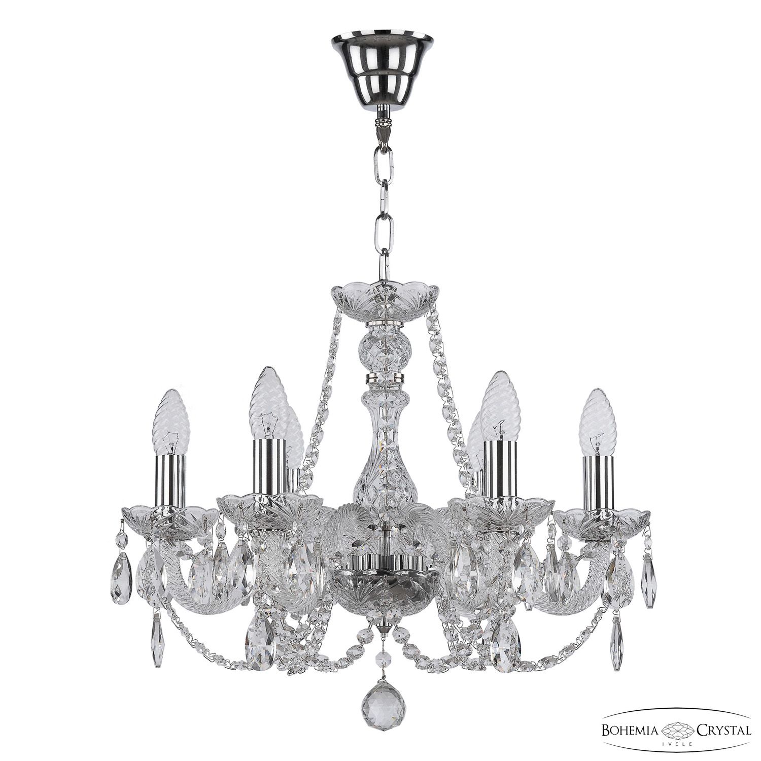 

Хрустальная люстра Bohemia Ivele Crystal 101/6/165 Ni, 101/6/165 Ni