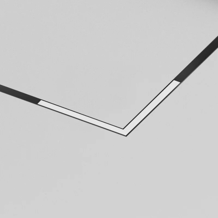 Трековый светильник угловой, однофазный, светодиодный 220V 18W Denkirs DK8314-BK