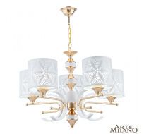 Подвесная люстра Arte Milano Florentina 302097/5 Wh/Gd
