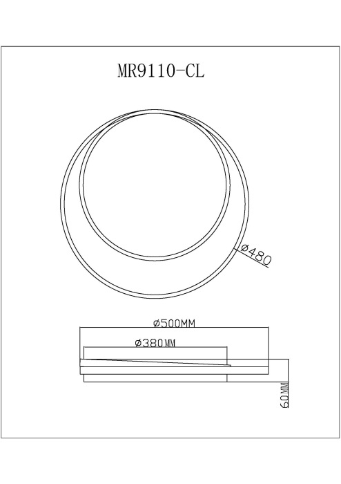 Потолочные светильники MyFar Cressida MR9110-CL