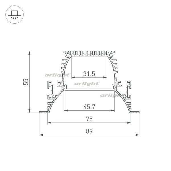 Профиль Arlight ARH-POWER 036357_ARL